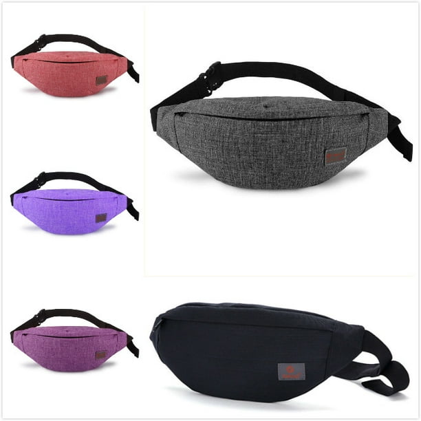 Waterproof Bum Waist Bag and Fanny Pack with 5 Zip Pockets for Men Women Bumbag Sling Chest Bag Hip Belt Pouch for Outdoor Sport Running Hiking Cycling Walking Travel Holiday